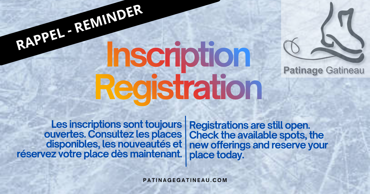 Rappel - Inscription